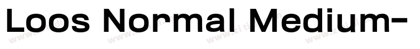 Loos Normal Medium字体转换